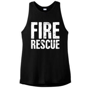 Fire Rescue Fire Departt And Fire Fighter / Firefighter Meaningful Gift Ladies PosiCharge Tri-Blend Wicking Tank