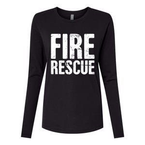 Fire Rescue Fire Departt And Fire Fighter / Firefighter Meaningful Gift Womens Cotton Relaxed Long Sleeve T-Shirt