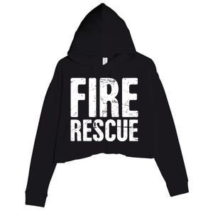 Fire Rescue Fire Departt And Fire Fighter / Firefighter Meaningful Gift Crop Fleece Hoodie