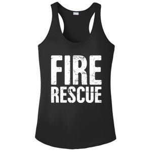 Fire Rescue Fire Departt And Fire Fighter / Firefighter Meaningful Gift Ladies PosiCharge Competitor Racerback Tank