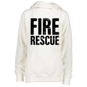 Fire Rescue Fire Departt And Fire Fighter / Firefighter Meaningful Gift Womens Funnel Neck Pullover Hood