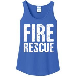 Fire Rescue Fire Departt And Fire Fighter / Firefighter Meaningful Gift Ladies Essential Tank