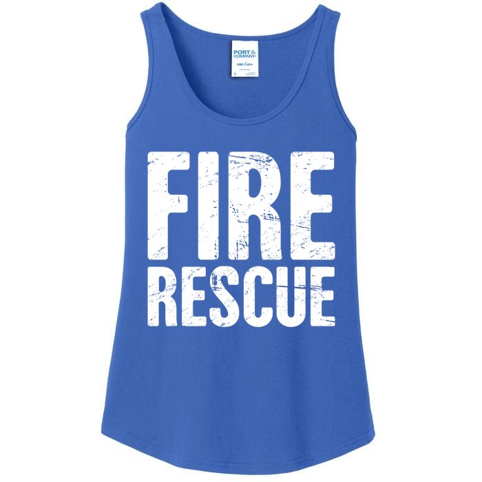 Fire Rescue Fire Departt And Fire Fighter / Firefighter Meaningful Gift Ladies Essential Tank