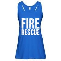 Fire Rescue Fire Departt And Fire Fighter / Firefighter Meaningful Gift Ladies Essential Flowy Tank