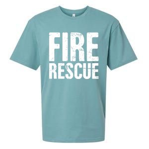 Fire Rescue Fire Departt And Fire Fighter / Firefighter Meaningful Gift Sueded Cloud Jersey T-Shirt