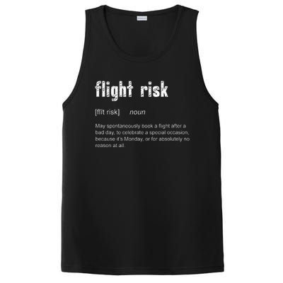 Flight Risk For Frequent Travelers Funny Travel Definition PosiCharge Competitor Tank