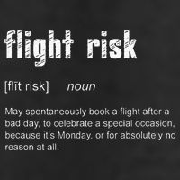 Flight Risk For Frequent Travelers Funny Travel Definition Golf Towel