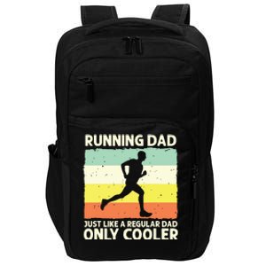 Funny Running For Men Dad Marathon Runner Coach Marathoner Impact Tech Backpack