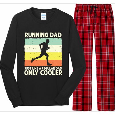 Funny Running For Men Dad Marathon Runner Coach Marathoner Long Sleeve Pajama Set