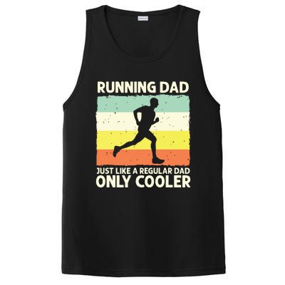 Funny Running For Men Dad Marathon Runner Coach Marathoner PosiCharge Competitor Tank