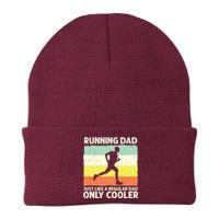 Funny Running For Men Dad Marathon Runner Coach Marathoner Knit Cap Winter Beanie