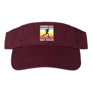 Funny Running For Men Dad Marathon Runner Coach Marathoner Valucap Bio-Washed Visor