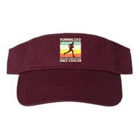 Funny Running For Men Dad Marathon Runner Coach Marathoner Valucap Bio-Washed Visor