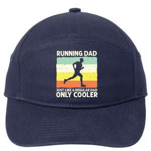 Funny Running For Men Dad Marathon Runner Coach Marathoner 7-Panel Snapback Hat