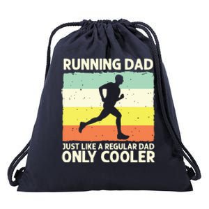 Funny Running For Men Dad Marathon Runner Coach Marathoner Drawstring Bag