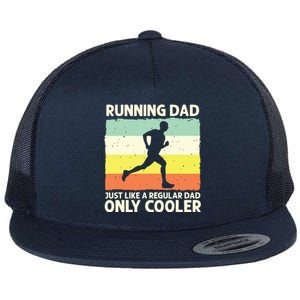 Funny Running For Men Dad Marathon Runner Coach Marathoner Flat Bill Trucker Hat