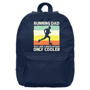 Funny Running For Men Dad Marathon Runner Coach Marathoner 16 in Basic Backpack