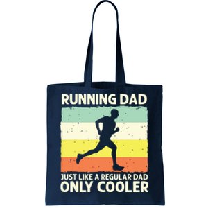 Funny Running For Men Dad Marathon Runner Coach Marathoner Tote Bag