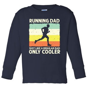 Funny Running For Men Dad Marathon Runner Coach Marathoner Toddler Long Sleeve Shirt