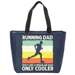 Funny Running For Men Dad Marathon Runner Coach Marathoner Zip Tote Bag