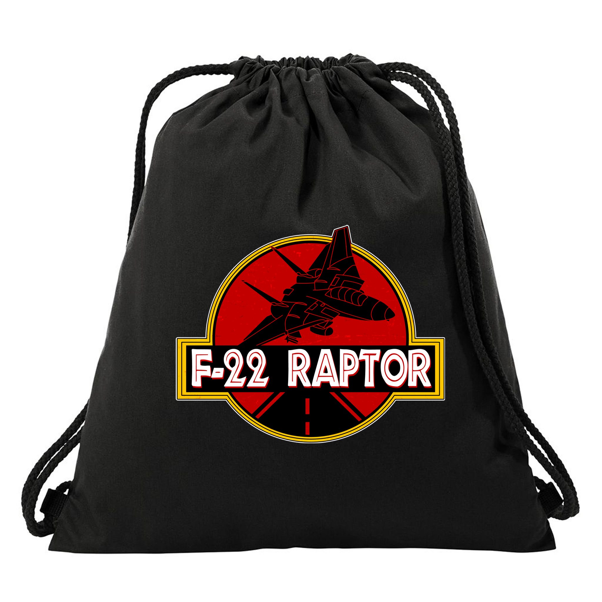 F22 Raptor Fighter Jet Drawstring Bag