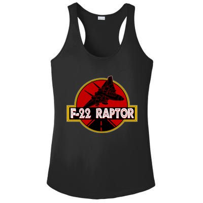 F22 Raptor Fighter Jet Ladies PosiCharge Competitor Racerback Tank