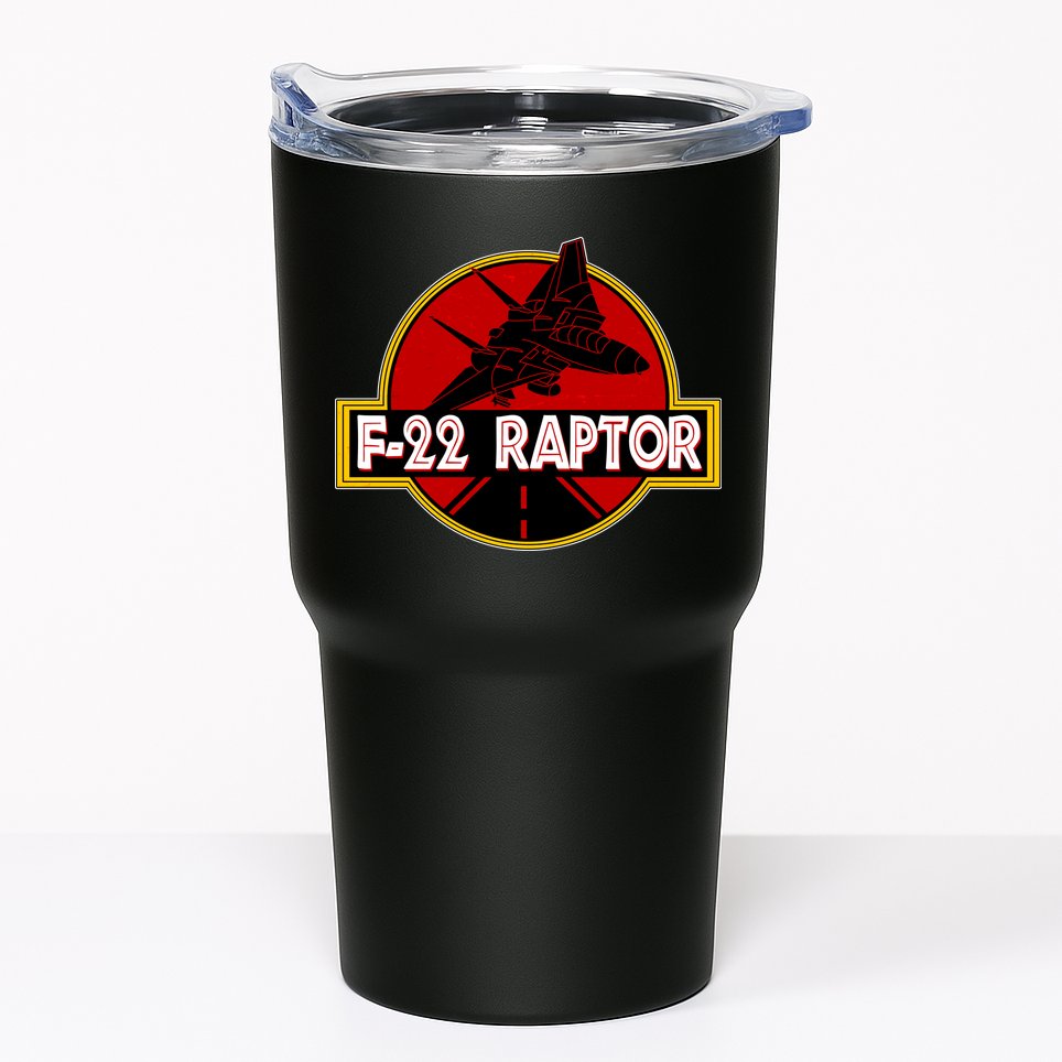 F22 Raptor Fighter Jet Tumbler
