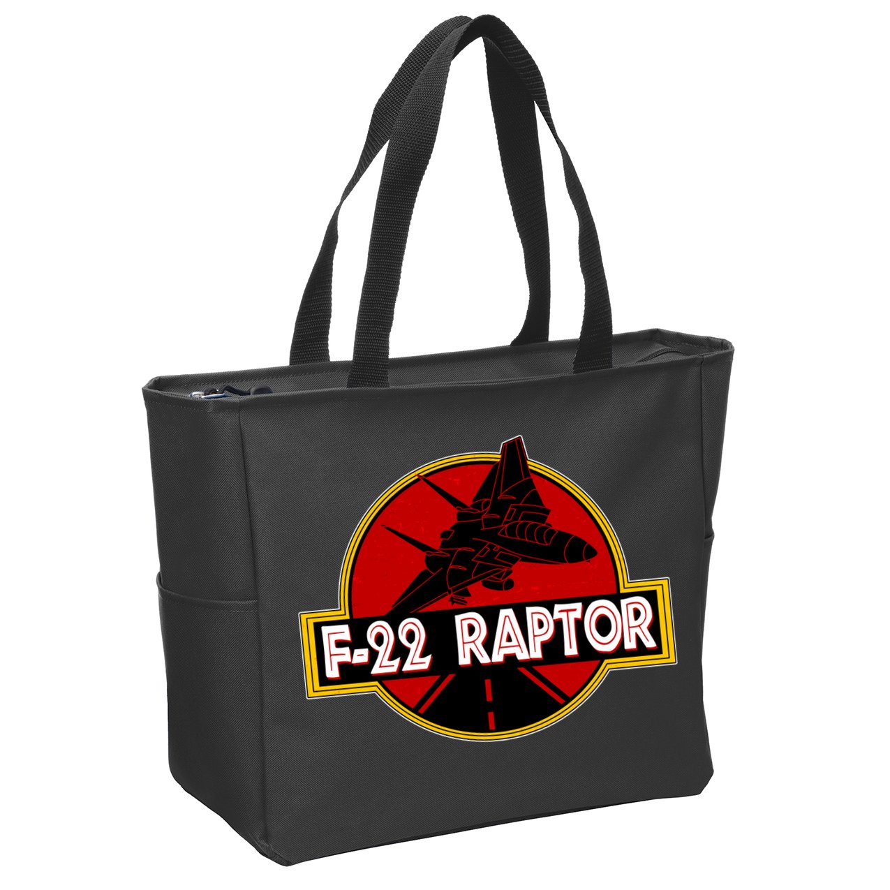 F22 Raptor Fighter Jet Zip Tote Bag