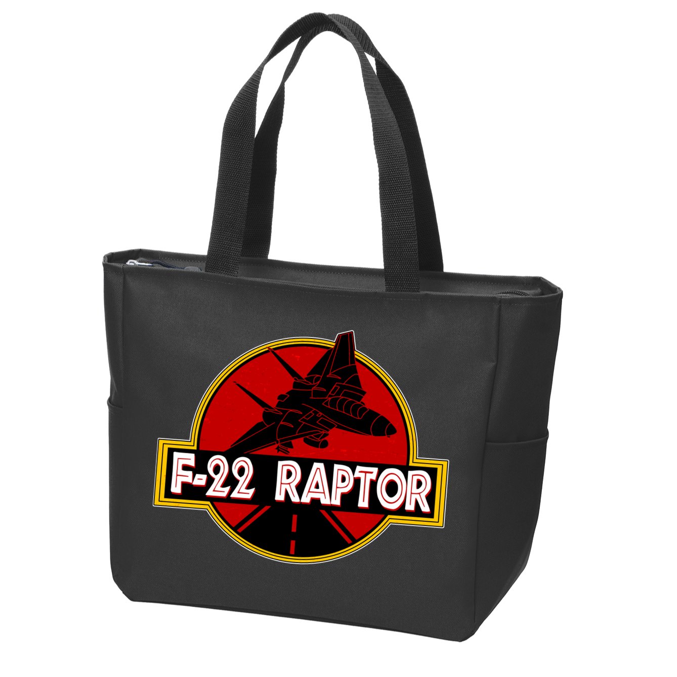 F22 Raptor Fighter Jet Zip Tote Bag
