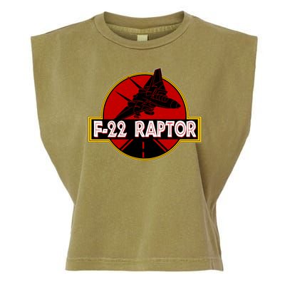 F22 Raptor Fighter Jet Garment-Dyed Women's Muscle Tee