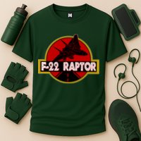 F22 Raptor Fighter Jet Cooling Performance Crew T-Shirt