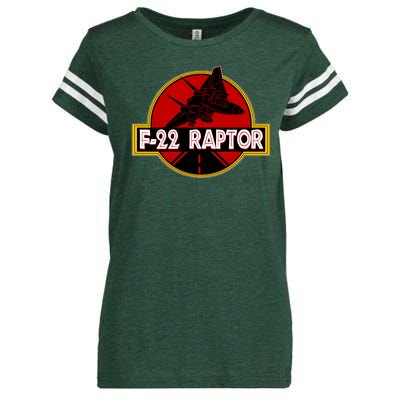 F22 Raptor Fighter Jet Enza Ladies Jersey Football T-Shirt