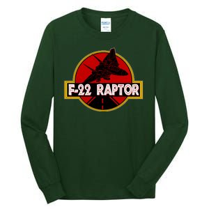 F22 Raptor Fighter Jet Tall Long Sleeve T-Shirt