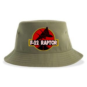 F22 Raptor Fighter Jet Sustainable Bucket Hat