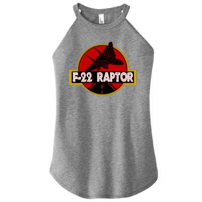 F22 Raptor Fighter Jet Women’s Perfect Tri Rocker Tank