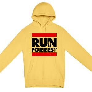 Funny Run Forrest Run Logo Premium Pullover Hoodie