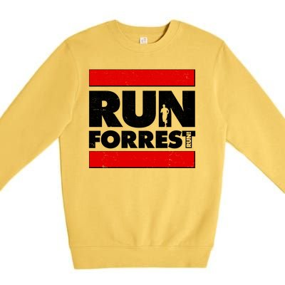 Funny Run Forrest Run Logo Premium Crewneck Sweatshirt