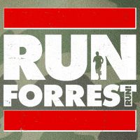 Funny Run Forrest Run Logo Legacy Tie Dye Trucker Hat