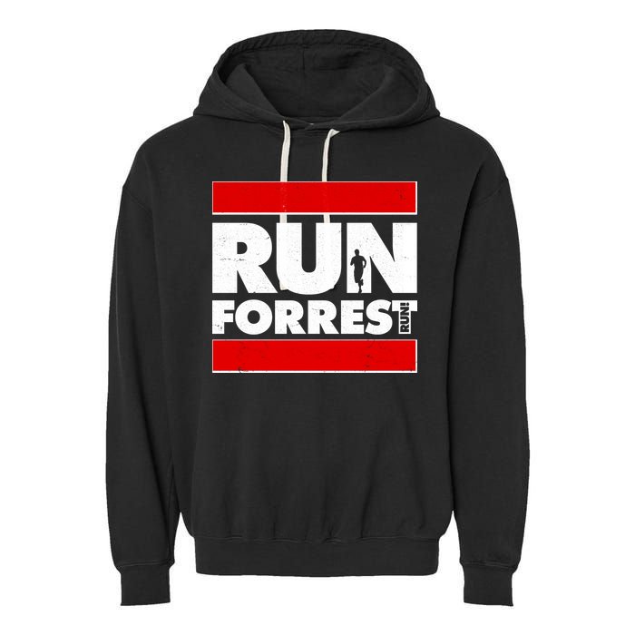 Funny Run Forrest Run Logo Garment-Dyed Fleece Hoodie