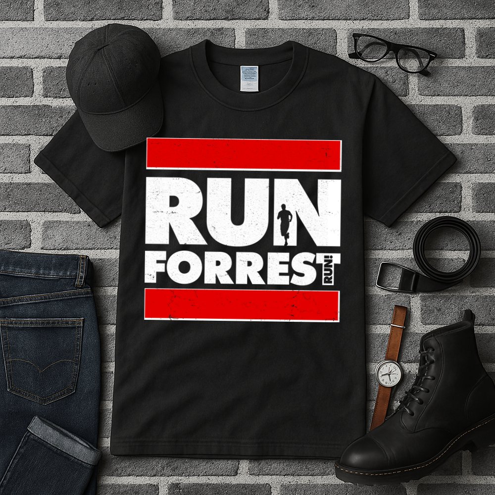 Funny Run Forrest Run Logo Tall T-Shirt
