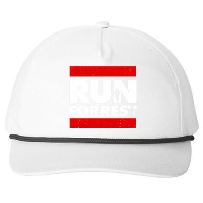 Funny Run Forrest Run Logo Snapback Five-Panel Rope Hat