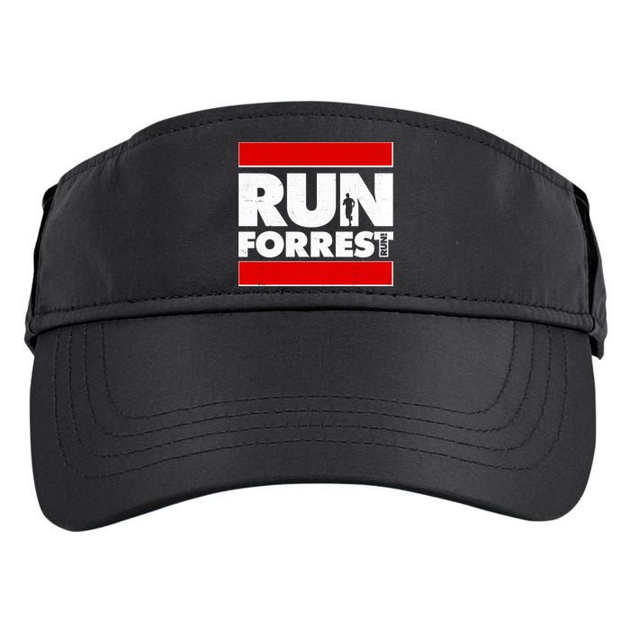 Funny Run Forrest Run Logo Adult Drive Performance Visor