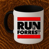 Funny Run Forrest Run Logo Mug