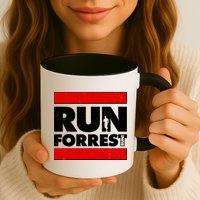 Funny Run Forrest Run Logo Mug