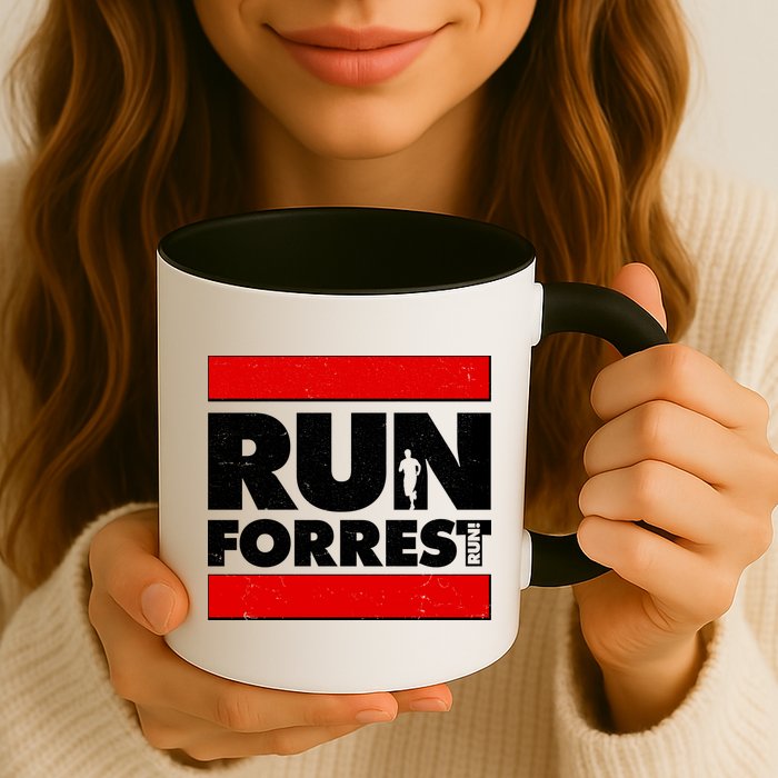 Funny Run Forrest Run Logo Mug
