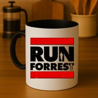 Funny Run Forrest Run Logo Mug