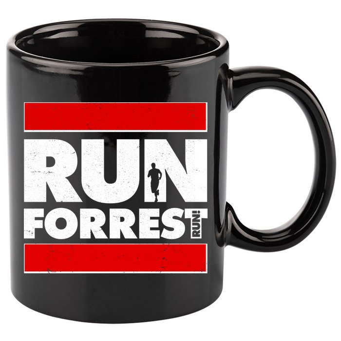 Funny Run Forrest Run Logo 11oz C Handle Ceramic Mug