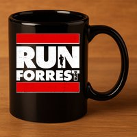 Funny Run Forrest Run Logo 11oz C Handle Ceramic Mug