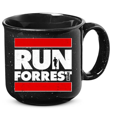 Funny Run Forrest Run Logo 15oz Campfire Ceramic Mug