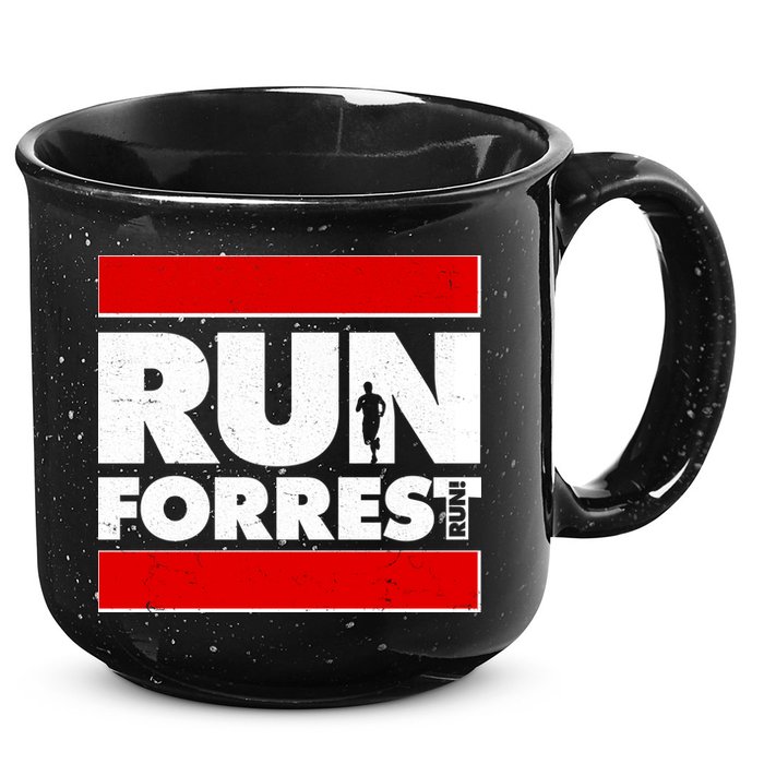 Funny Run Forrest Run Logo 15oz Campfire Ceramic Mug